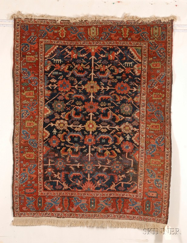 Appraisal: Heriz Rug Northwest Persia early th century new fringes added