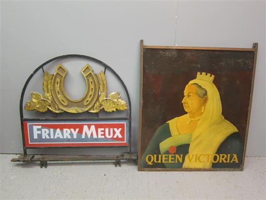 Appraisal: Twentieth century Queen Victoria pub sign h w in