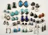 Appraisal: EARRING LOT - Twenty-three pair of silver earrings including those