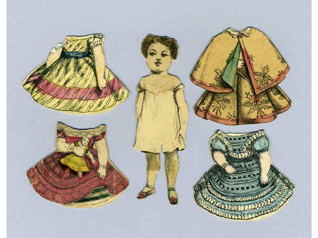 Appraisal: Lot of McLoughlin Bros Miscellaneous Paper Dolls Cut paper dolls