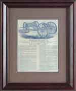 Appraisal: VERY RARE FRAMED BROADSIDE FOR GATLING BATTERY This early broadside