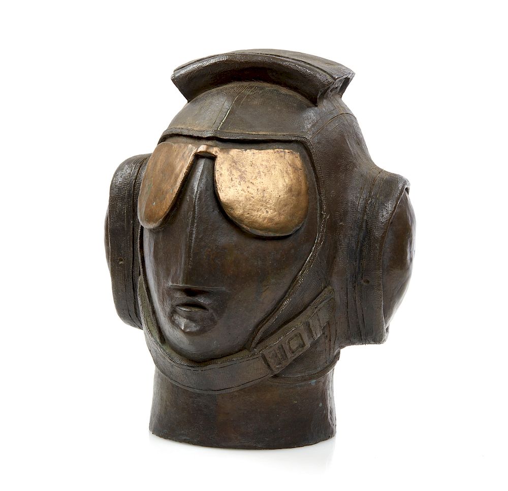 Appraisal: Bronze Helen Post - Helmet Head Helen Post - bronze