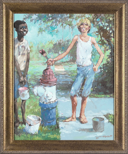 Appraisal: Don Wright American Louisiana - Spirit of ' oil on