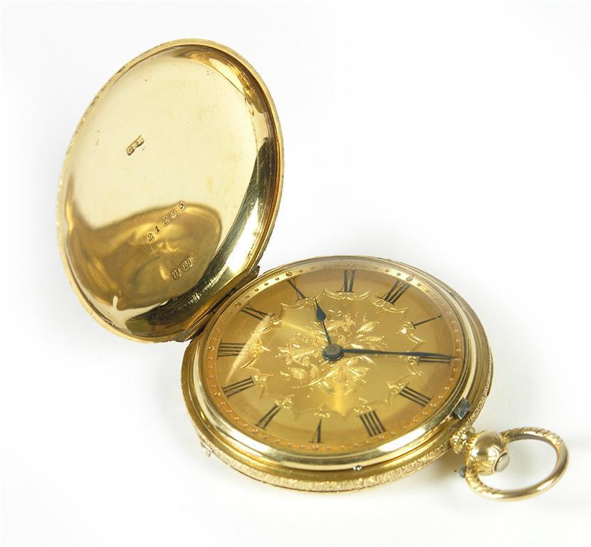 Appraisal: An ct gold hunting cased lever watch