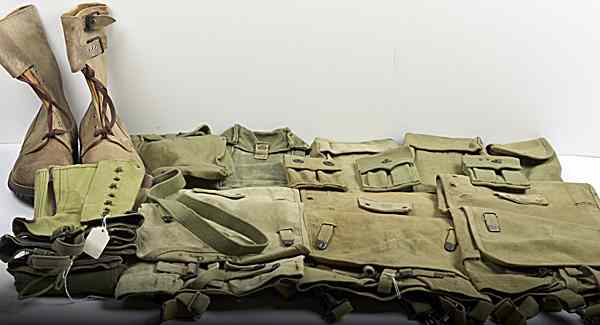 Appraisal: US WWI WWII Field Gear French copy of the M-