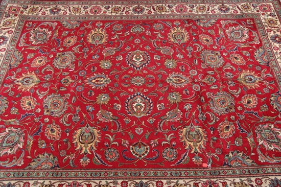 Appraisal: PERSIAN TABRIZ RUG - App ft in x ft in