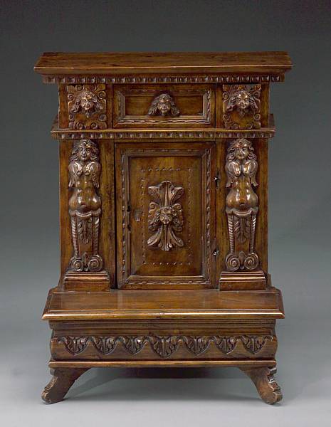 Appraisal: An Italian Renaissance walnut prie dieu late th century height