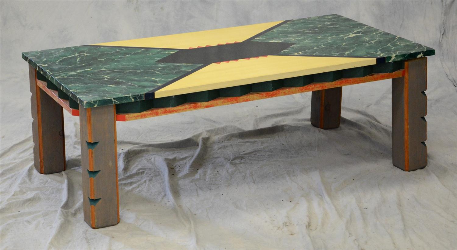 Appraisal: Phillip P Smith III hand crafted coffee table purchased in