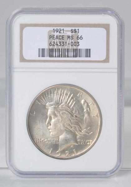 Appraisal: Peace Silver Dollar NGC MS Description Rare