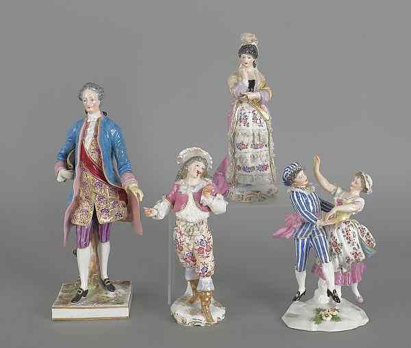 Appraisal: Three Samson porcelain figures late th c together with another