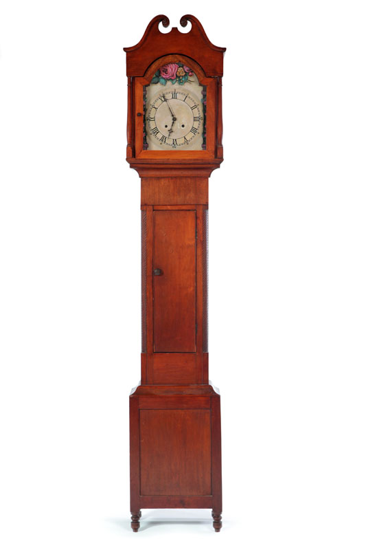 Appraisal: TALL CASE CLOCK Probably Ohio River Valley nd quarter- th