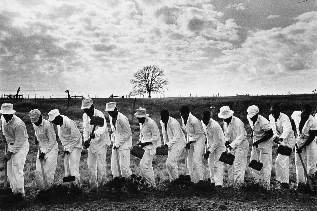 Appraisal: DANNY LYON - The Line Ferguson Unit Texas Silver print