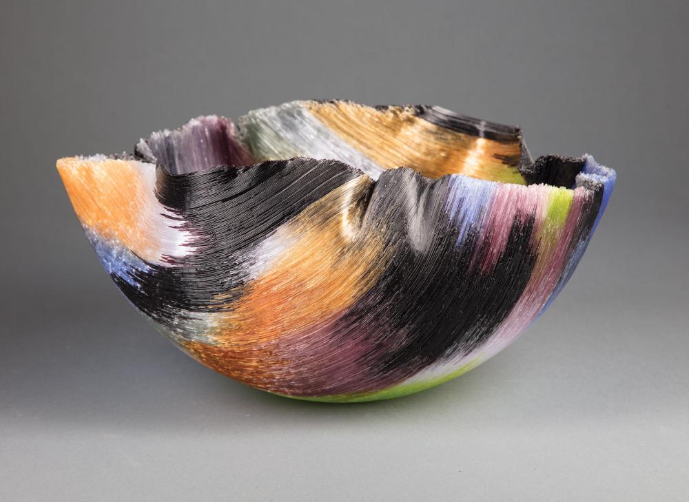 Appraisal: Mary Ann Toots Zynsky American b Filet de Verre Vessel