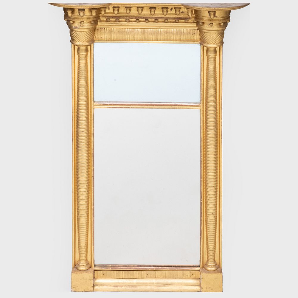 Appraisal: Federal Giltwood Mirror x in Property from the late Zane