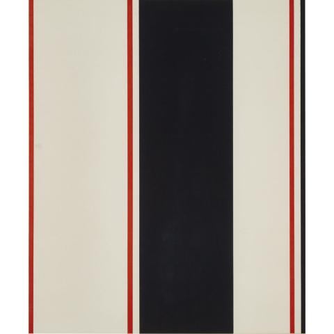 Appraisal: GUIDO MOLINARI - PARALLELE ROUGE NOIRE Canadian Colour silkscreen on