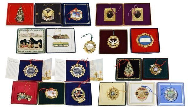 Appraisal: lot of The White House Historical Association Christmas tree ornaments