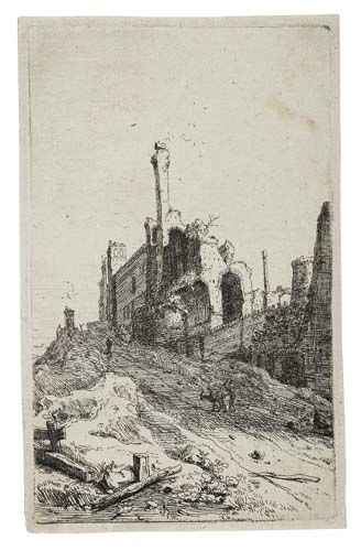 Appraisal: BARTHOLOMEUS BREENBERGH Ruins of Palaces at Tivoli Etching - x