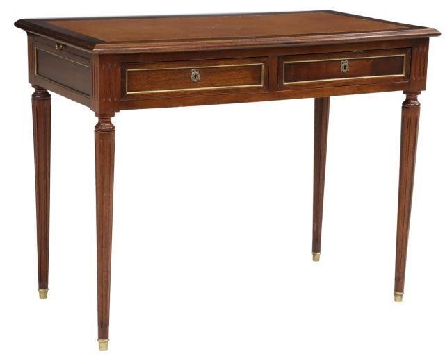 Appraisal: French Louis XVI style mahogany writing desk early th c