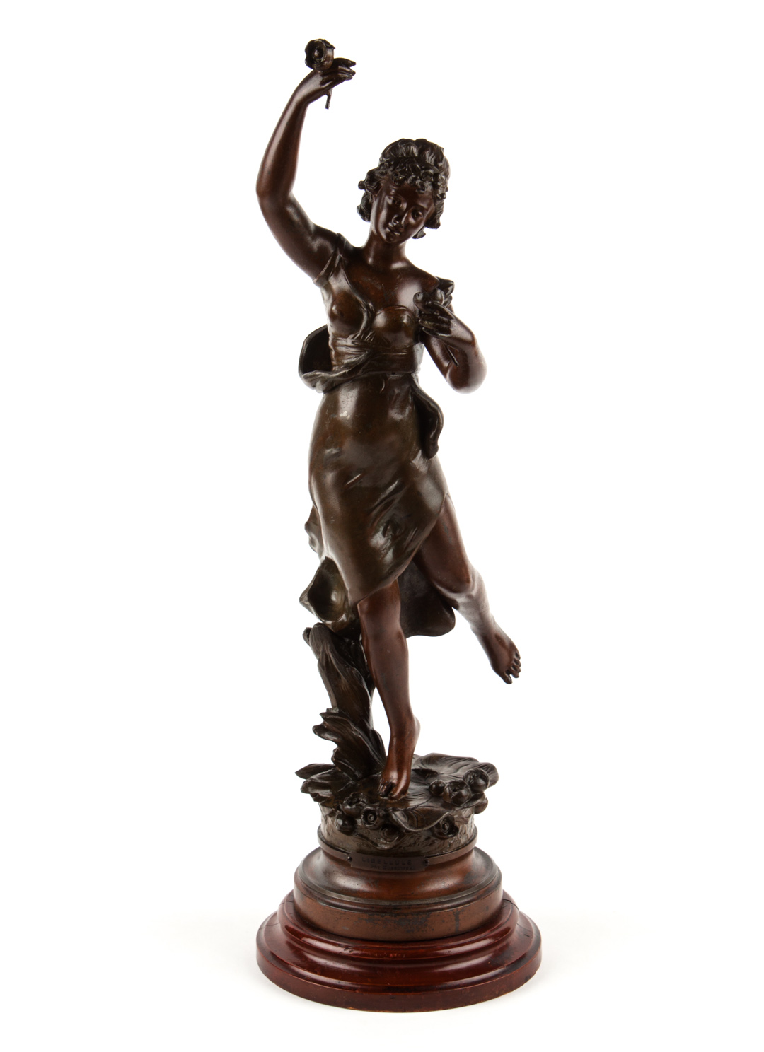 Appraisal: After Kossowski Libellule spelter sculpture first quarter- th century painted