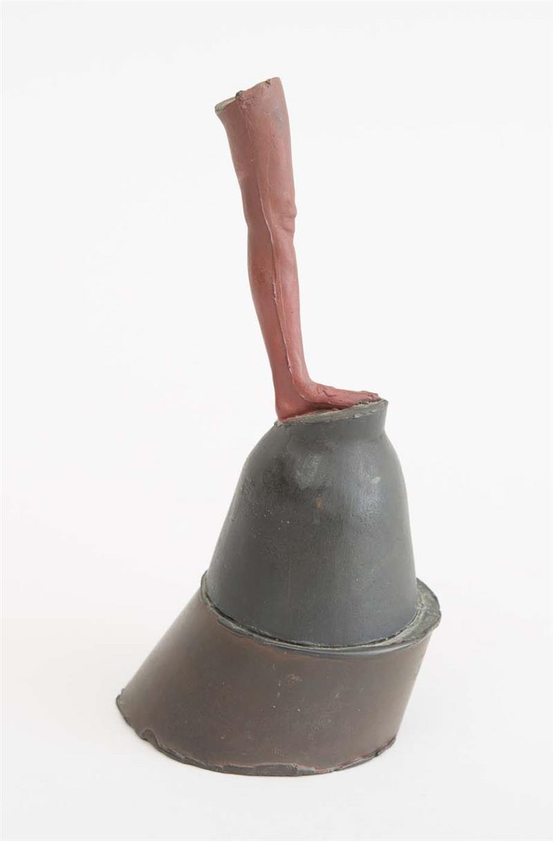 Appraisal: ROBERT GRAHAM - FRAGMENT LEG ON TWO BASES Painted bronze