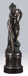 Appraisal: After Allegrain bronze statue of bathing Venus h After Christophe-Gabriel