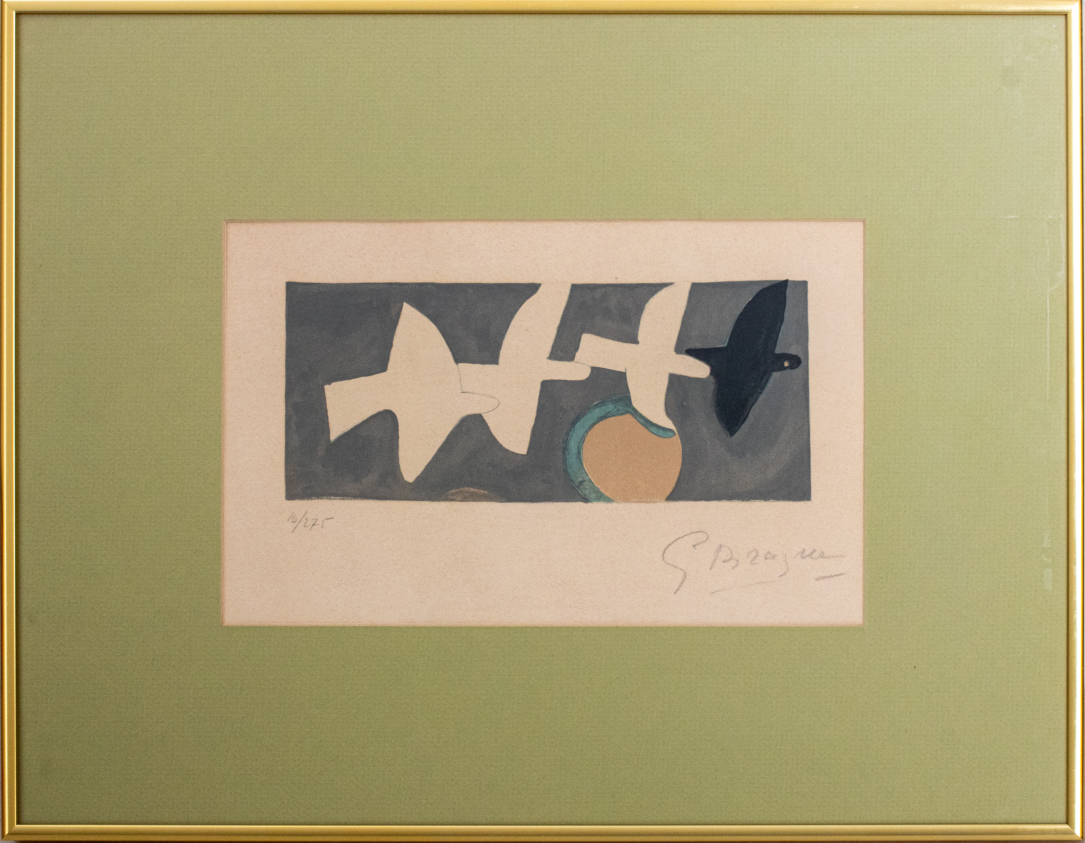 Appraisal: GEORGES BRAQUE QUATRE OISEAUX LITHOGRAPH Georges Braque French - Quatre