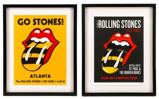 Appraisal: Two Rolling Stones Atlanta Zip Code Tour Posters Two complementing