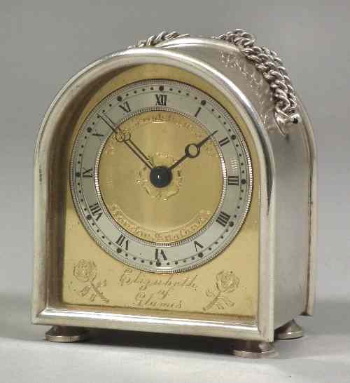 Appraisal: An Elizabeth II silver cased travelling timepiece by Charles Frodsham