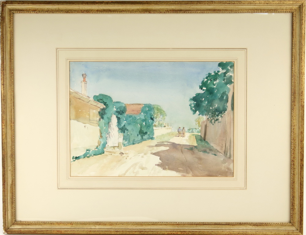 Appraisal: EDWARD BARNARD LINTOTT NJ - - 'The Road at Combes