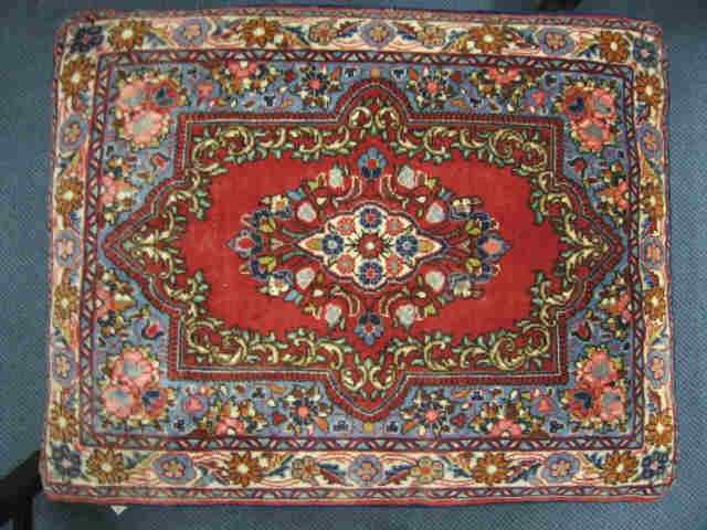 Appraisal: Large Pillow Made from an Oriental Rug