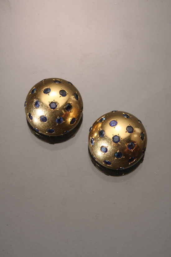 Appraisal: Lot Property of Various Owners Pair of -Karat Yellow-Gold and