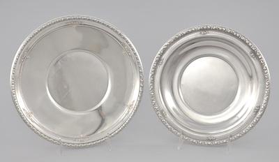 Appraisal: Two Sterling Silver Dishes by Wallace The first with a