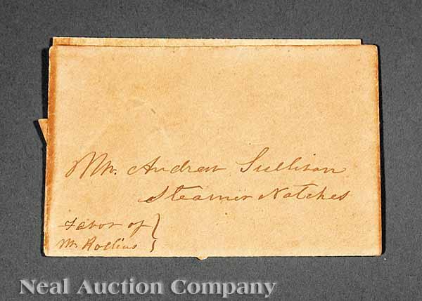 Appraisal: An Autographed Letter Signed by Jefferson Davis to Andrew Sullivan