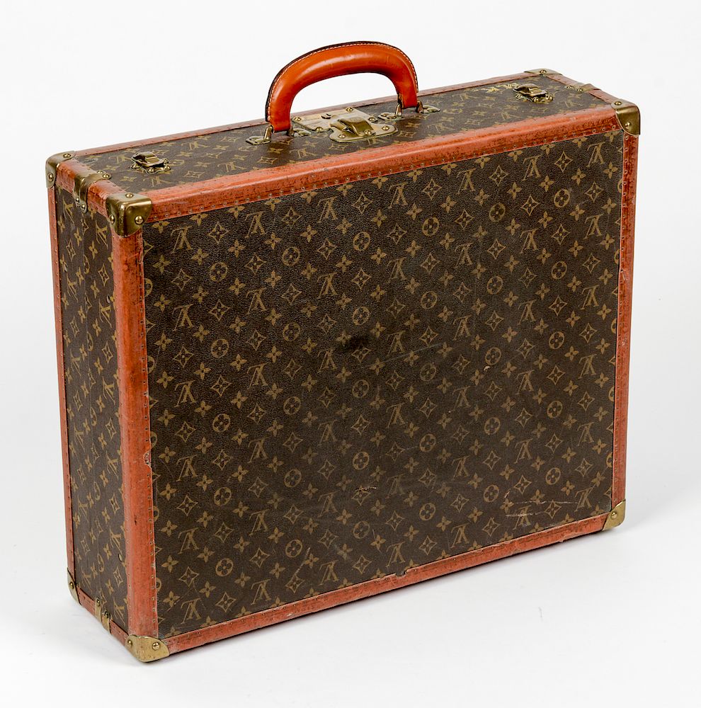 Appraisal: Vintage Louis Vuitton Monogram Hard Suitcase Vintage Louis Vuitton Monogram