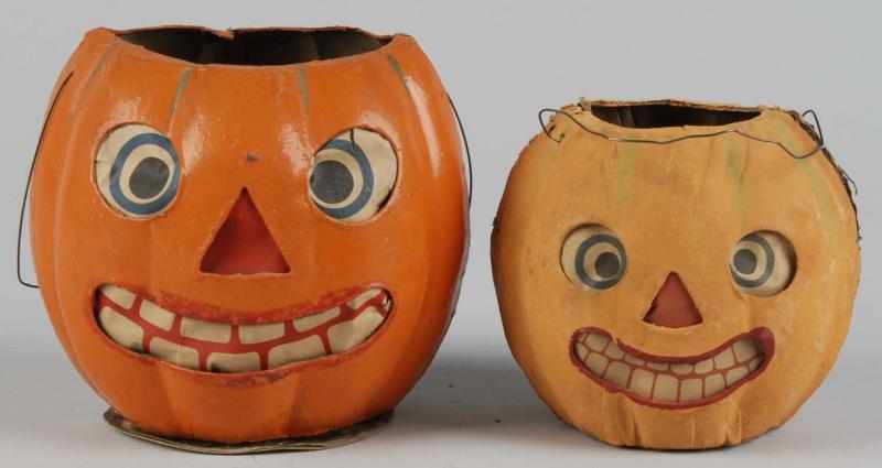 Appraisal: Lot of Cardboard Jack-O-Lanterns Description German Includes one with original