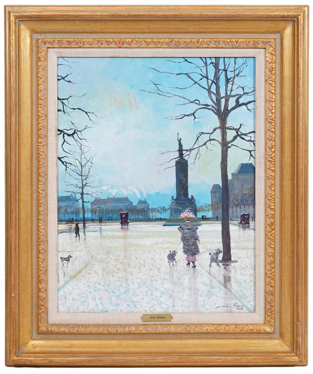 Appraisal: JOHN MORRIS 'WINTER SORTIE ' OIL PAINTINGJohn Morris American -