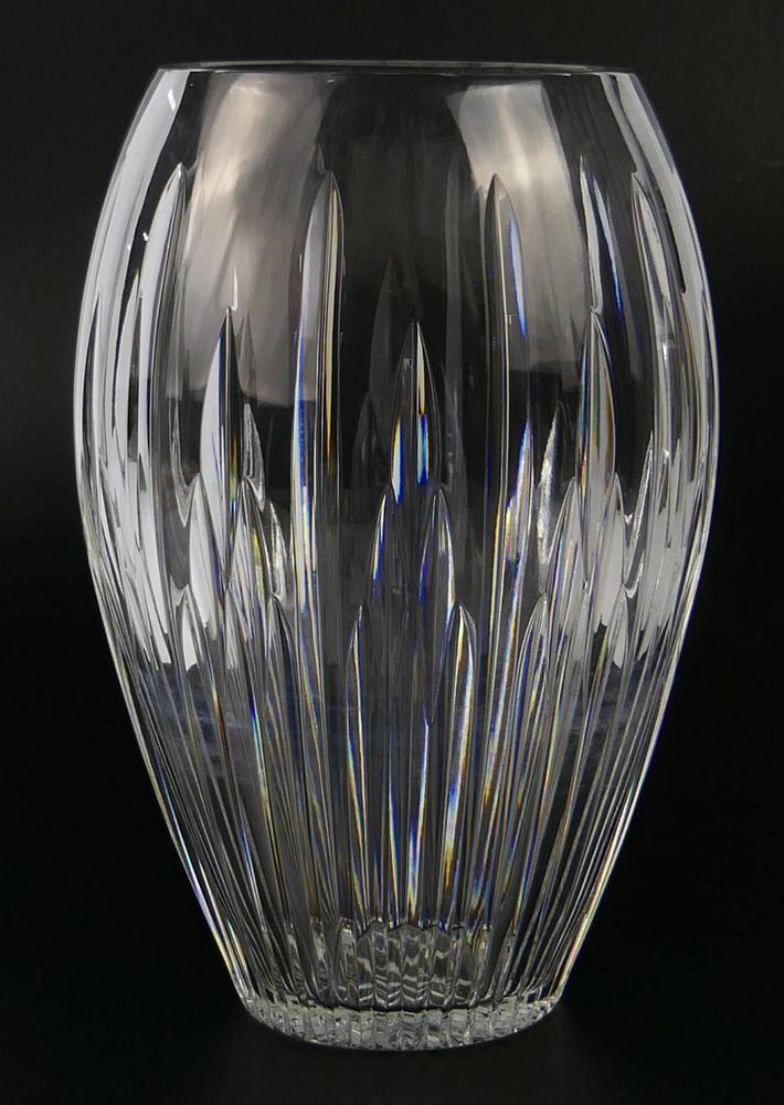 Appraisal: WATERFORD LARGE CUT CRYSTAL VASE WATERFORD LARGE CUT CRYSTAL VASE