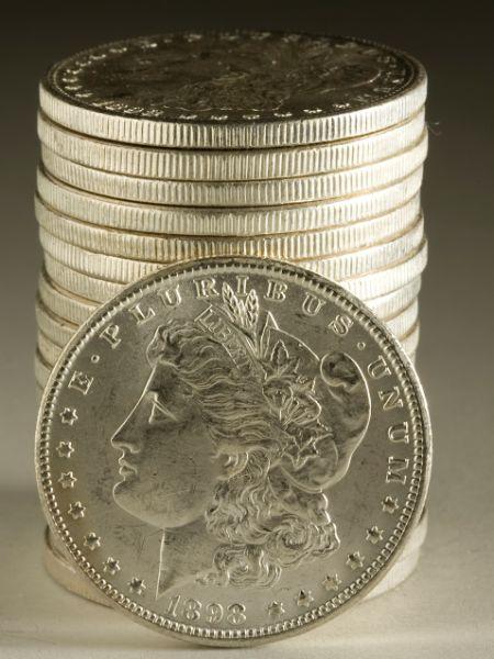 Appraisal: BU Roll -O Morgan Silver Dollars coins