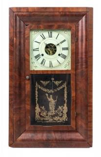 Appraisal: An American Mahogany Ogee Shelf Clock Height inches An American