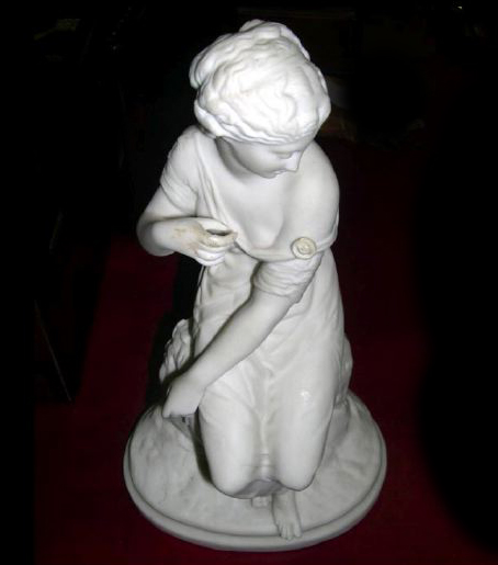 Appraisal: Attractive Parian Porcelain Figure of a Maiden third quarter th