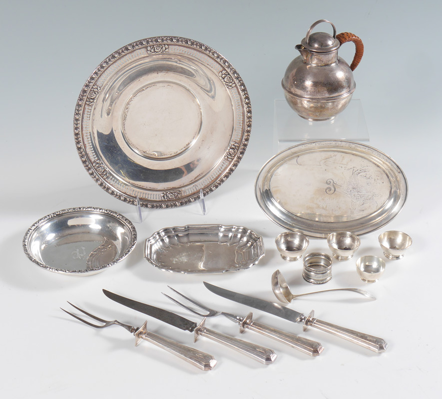 Appraisal: ESTATE COLLECTION OF STERLING SILVER ITEMS An assembled collection of