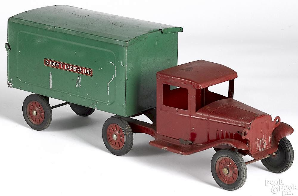 Appraisal: Buddy L pressed steel tandem delivery truck Buddy L pressed