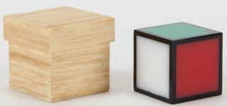 Appraisal: Color Vision Holland Eddy Taytelbaum s A small cube with