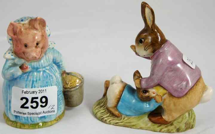 Appraisal: Beswick Beatrix Potter figures Aunt Petitoes small underglaze chip to