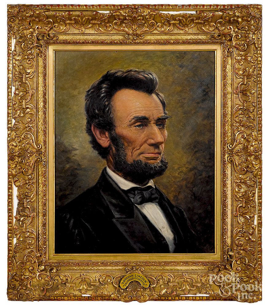 Appraisal: Franklin Courter portrait of Abraham Lincoln Franklin Courter American -