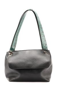 Appraisal: Michino Paris Boxit MM Leather Snake Skin Bag Michino French