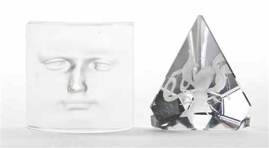 Appraisal: A Glass Paperweight Roy Adzac for Daum in the form