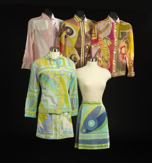 Appraisal: Six-Piece Group of Pucci Clothing consisting of a blue green