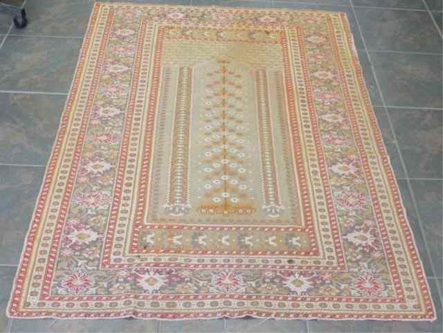 Appraisal: Oriental Scatter Prayer Rug Very finely woven antique Caucasian scatter