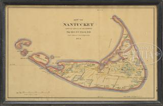 Appraisal: MAP OF NANTUCKET BY F C EWER DD Circa Nantucket